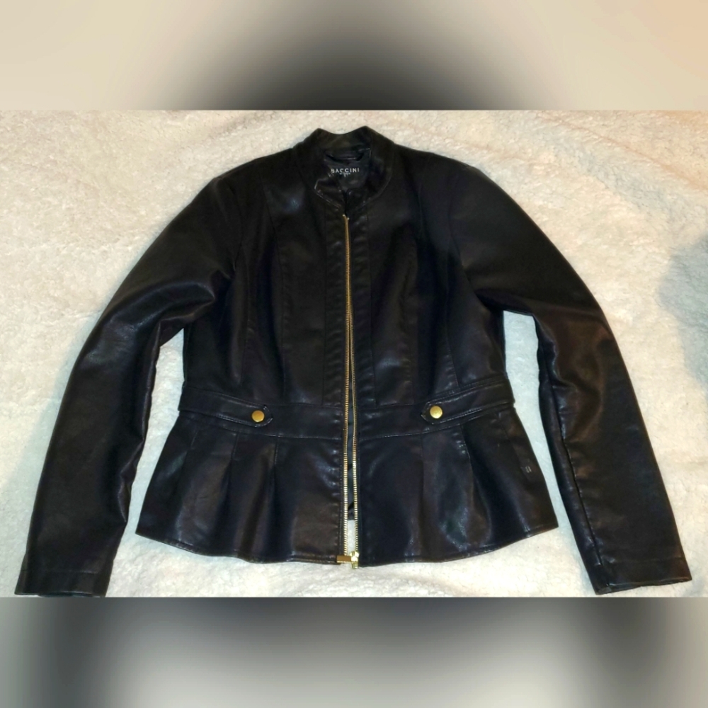 Black Faux Leather Jacket
